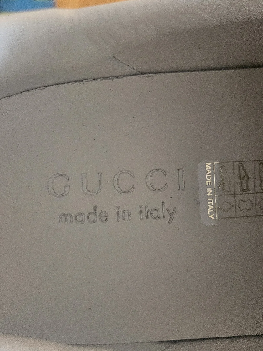 Gucci Green Embossed GG Leather Low-Top Sneakers